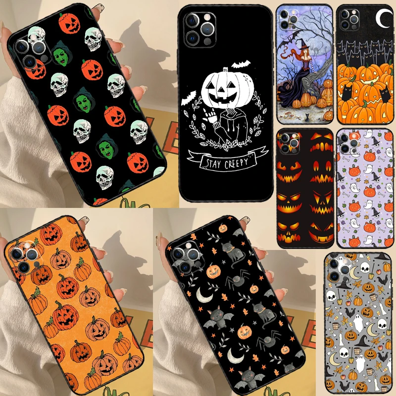 حافظة رعب على شكل يقطين الهالوين لهاتف Realme C55 C71 C75 C61 C53 C33 C63 C51 C65 C67 10 11 12 13 14 Pro Plus GT6 GT7 Pro