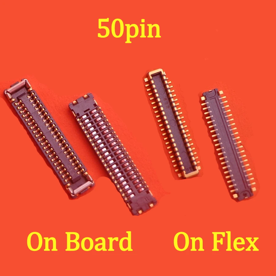 20-50Pcs 40pin LCD Display FPC Connector For Xiaomi Redmi Note 8 7/Note7/Note8/Note 7 Pro/Note 8 Pro Screen Plug On Motherboard