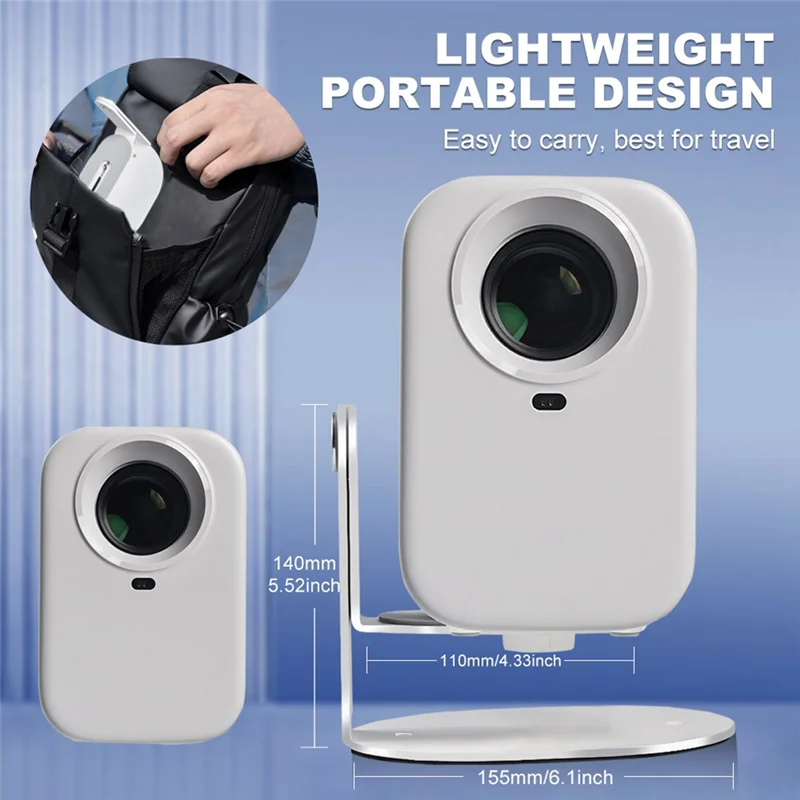 BTLIFE-Soporte Universal para proyector 3 en 1, soporte de suspensión de techo de escritorio para montaje en pared, 360 °   Soporte de rotación