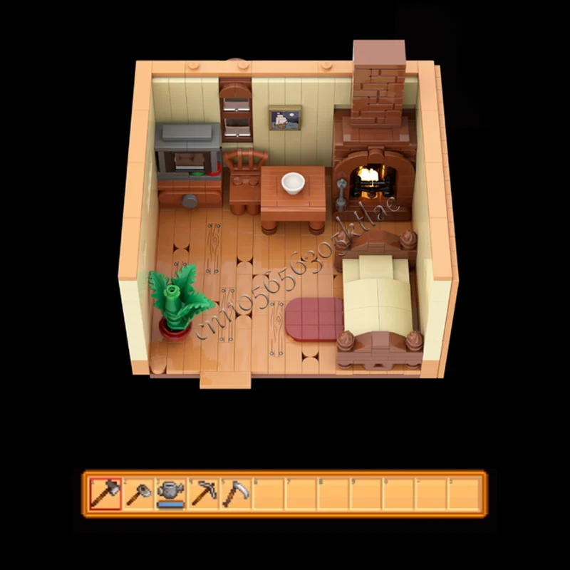 Nuovo 2055 PCS MOC Personalizzato Stardew Valley Farm Street View Modello di edificio FAI DA TE Puzzle Tecnologia Assemblaggio Creativo Giocattoli Per Bambini Regali