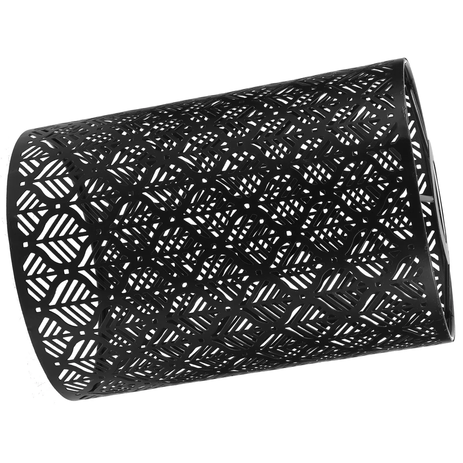 

Черный металлический абажур для настольной лампы, для спальни и гостиной, современный, с крупным ажурным дизайном, декоративный светильник