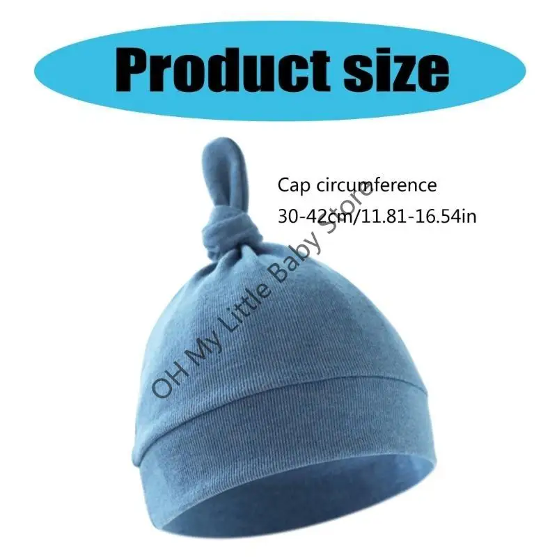 M76C قبعة معقودة مرنة مريحة وقابلة للتمدد لحديثي الولادة قبعات الجنين الكرتون بدون إطار لحديثي الولادة من 0 إلى 6 أشهر