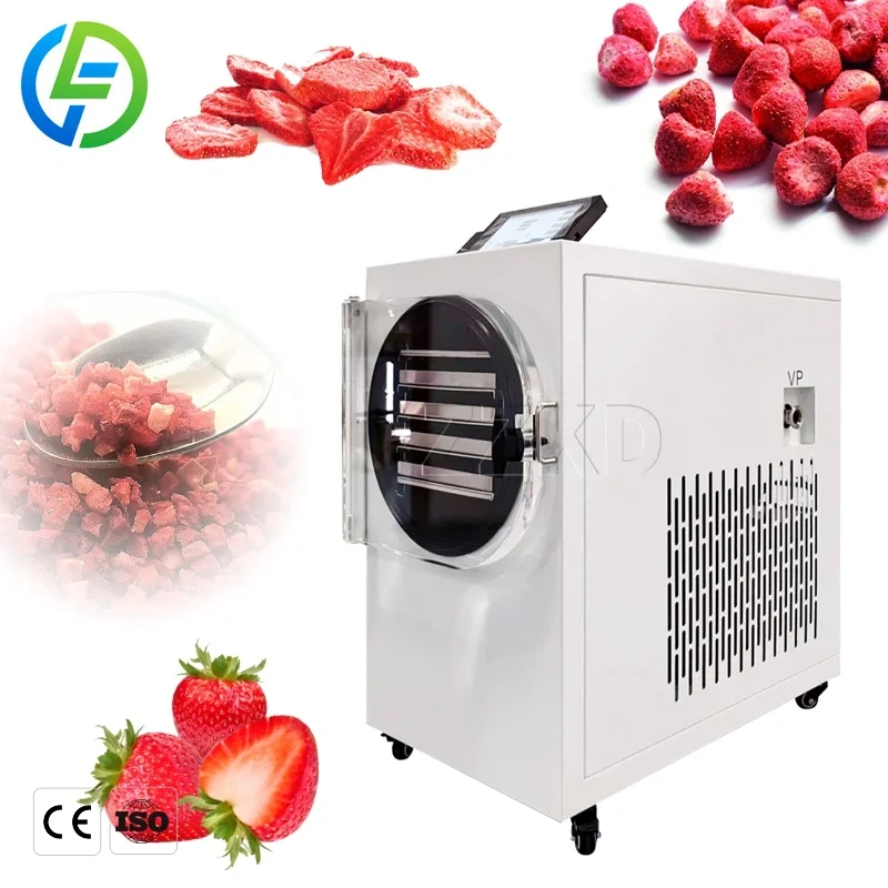 4 Trays 3-5kg Small Capacity Freeze Dryer Machine for Fruits Banana Kiwi Lemon Vacuum Freeze Dryer Small Meat Freeze Dryer