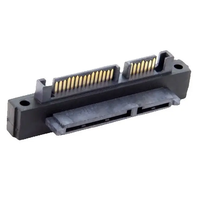 SATA 22Pin 7+15 Male to SATA 22Pin Female Extension Convertor Adapter 90 Degree Up Angled Down angled Black