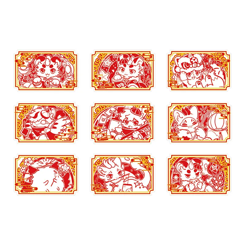 Oficjalne, dostępne od ręki, fantastyczne zwierzęta - akrylowe magnesy na lodówkę, kreatywne ozdoby magnetyczne na Nowy Rok, zabawki anime, prezenty dla dzieci.