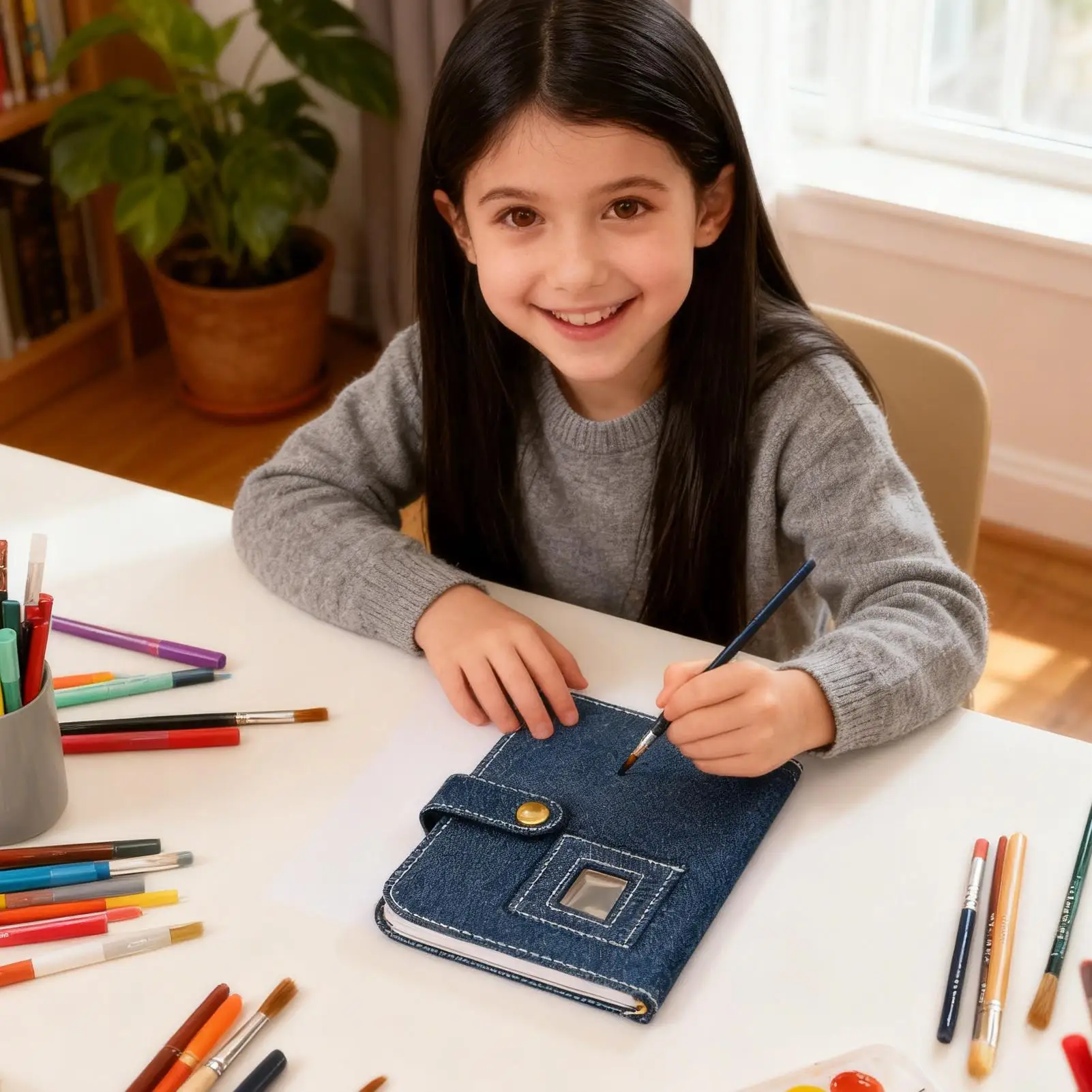 

Альбом с наклейками, 50 листов, многоразовые принадлежности для скрапбукинга, детский органайзер для наклеек, переплет для рукоделия для мальчиков и девочек, детская домашняя школа