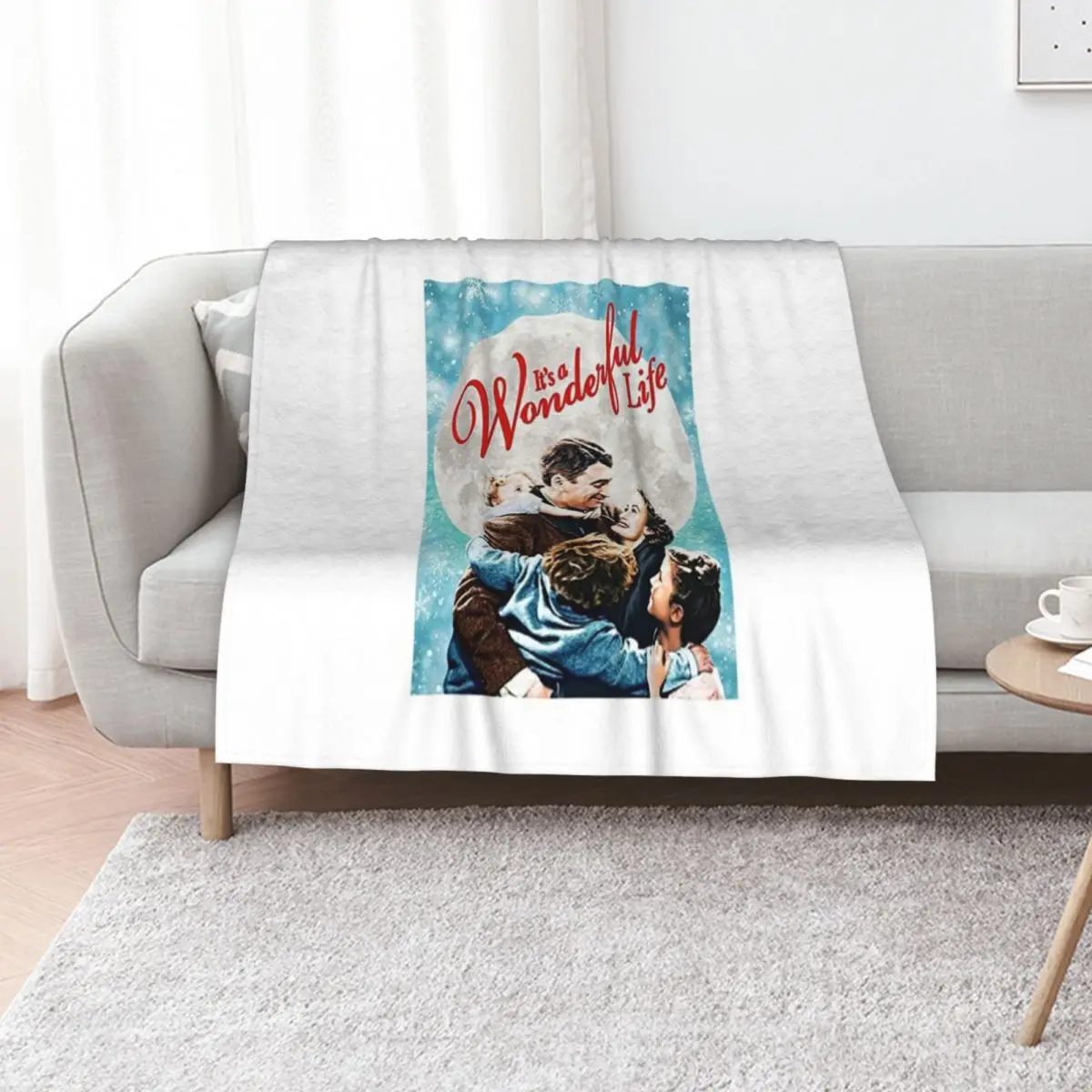 its wonderful life family Throw Blanket Soft Sherpa Fleece Warm Blanket for Winter