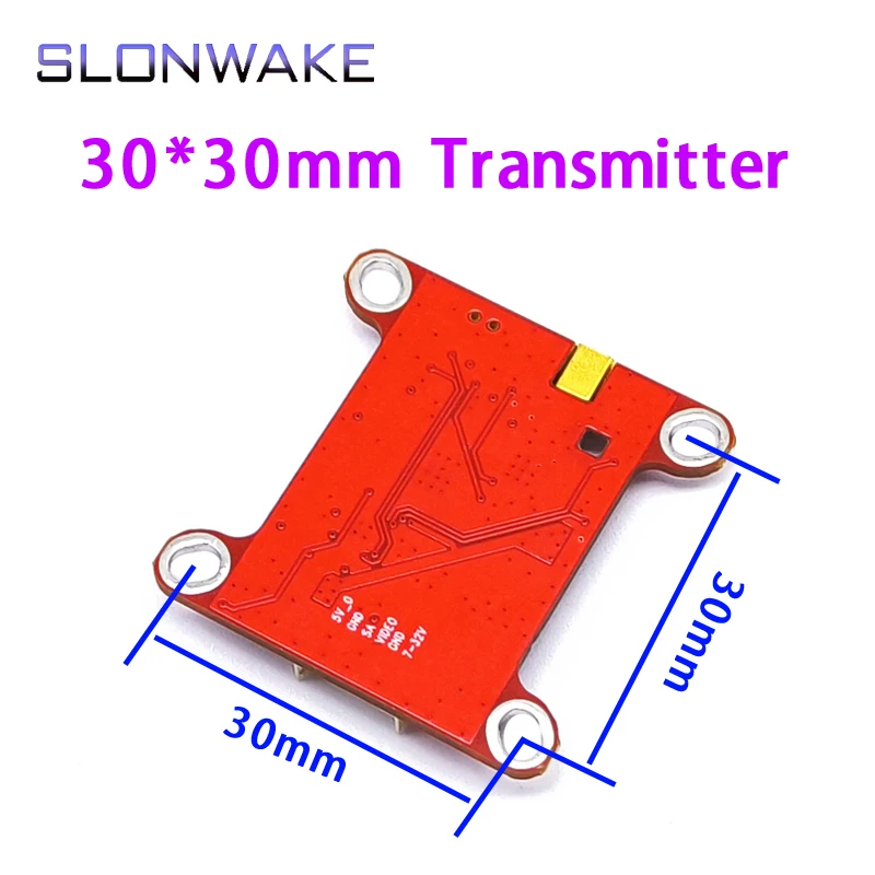 New 5.8G 48CH 1.6W Transmitter PitMode 200mW/500mW/800mW/1600mW Adjustable VTX 2-6S built in microphone for Long Range FPV Drone