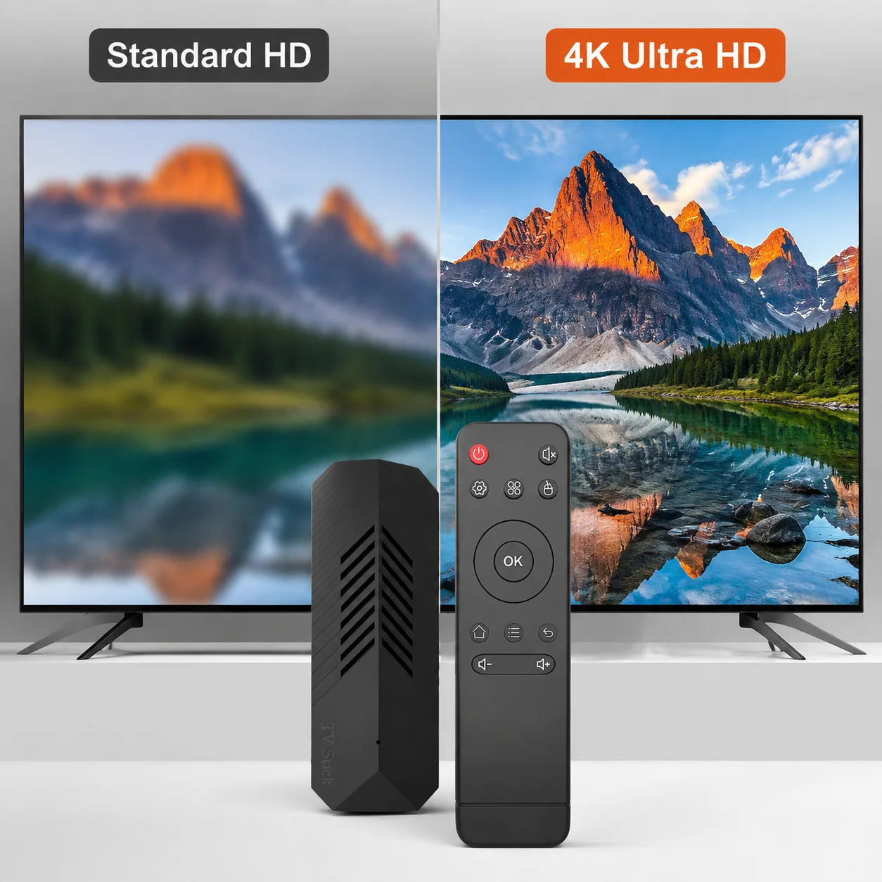 T3MINI Android TV Stick 4K HDR H313 Quad Core 1GB 8GB 2.4G WiFi HDMI Dongle Global Streaming Player Portable Home Theater Device