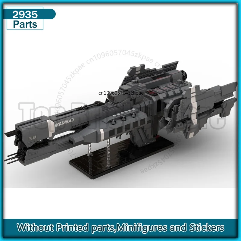 

UNSC Heavy Frigate V2 Space Movie MOC Building Block Originality Assembly Bricks Technology Model Sets Display Collection Toys