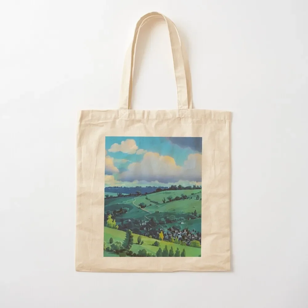 Anime Movie Scenery Tote Bag eco bag folding handbag Shopper Reusable bags