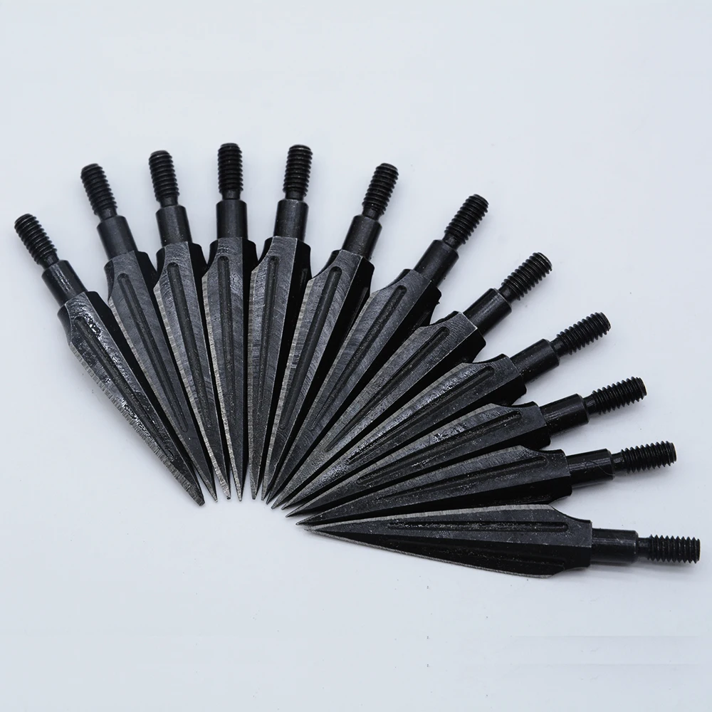 6/12PCS 125 Grain High Carbon Steel  Arrow Broadheads for Archery Hunting Fishing Compound Bow Crossbows Recoil Arrowheads