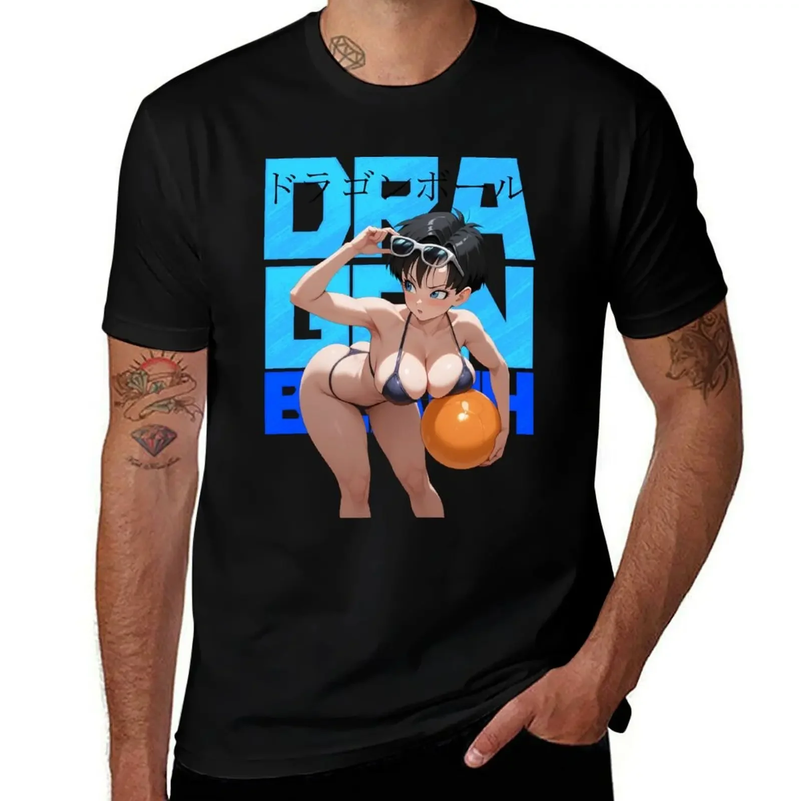 

DRAGON BEACH - Videl T-Shirt graphics oversized animal prinfor boys basketball graphic tees tee shirts for men