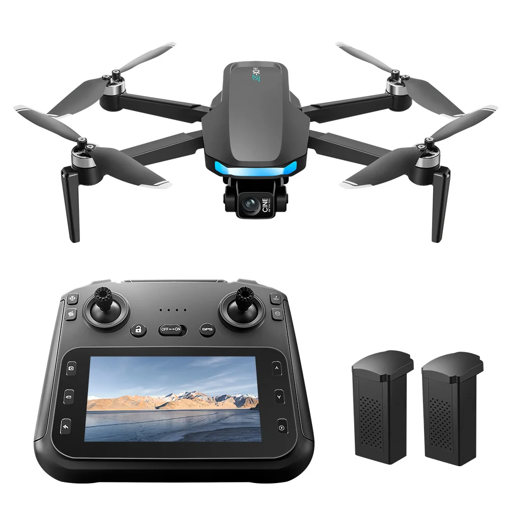 Neue S-X1 MAX GPS-Drohne mit 4K-Professionalkamera, 3-Achsen-Gimbal, für Luftaufnahmen, bürstenloser Motor, optische Flusssteuerung, 2 Akkus, 5G-Relais-Übertragung, FPV-Drohne mit großem Bildschirm,