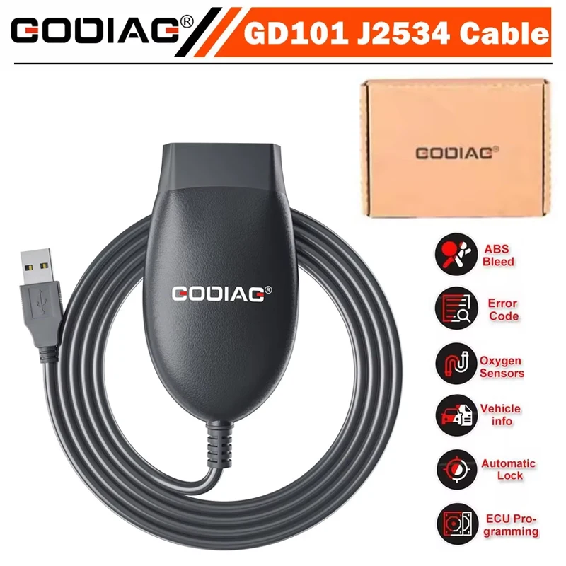 

Диагностический кабель GODIAG GD101 J2534, поддерживает J2534 ELM327, диагностику J1979, совместим с автомобилями Toyota, Honda, Acura, Ford, Mazda.