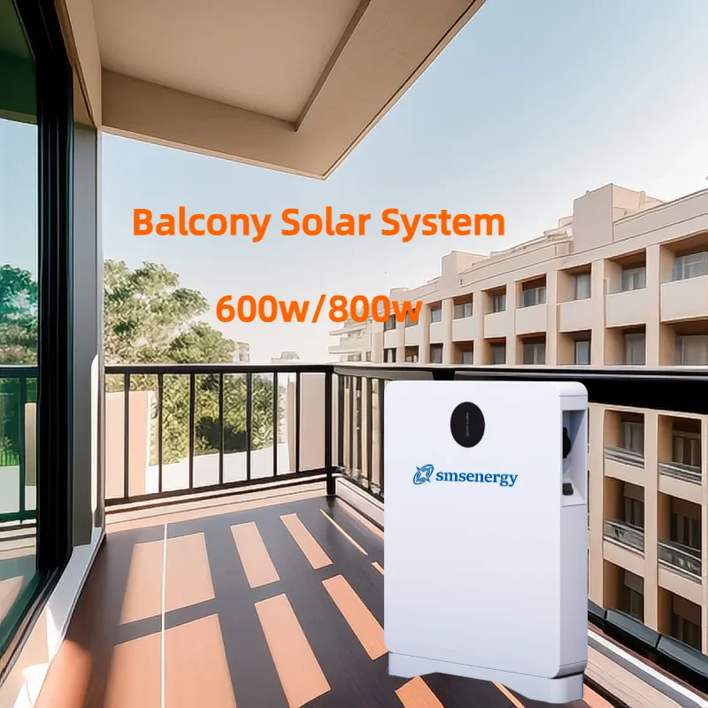 600W 800W Balcony Solar System Inverter integrated machine Small On grid solar energy system for balcony