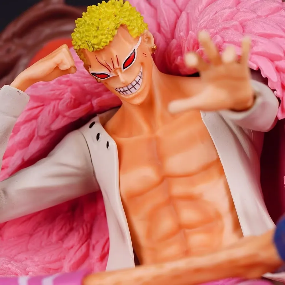 PVCガレージアニメフィギュア,22cm,装飾,オーナメント,子供のおもちゃ,ホークアイ,ドラキュールミホーク,ドフラミンゴ