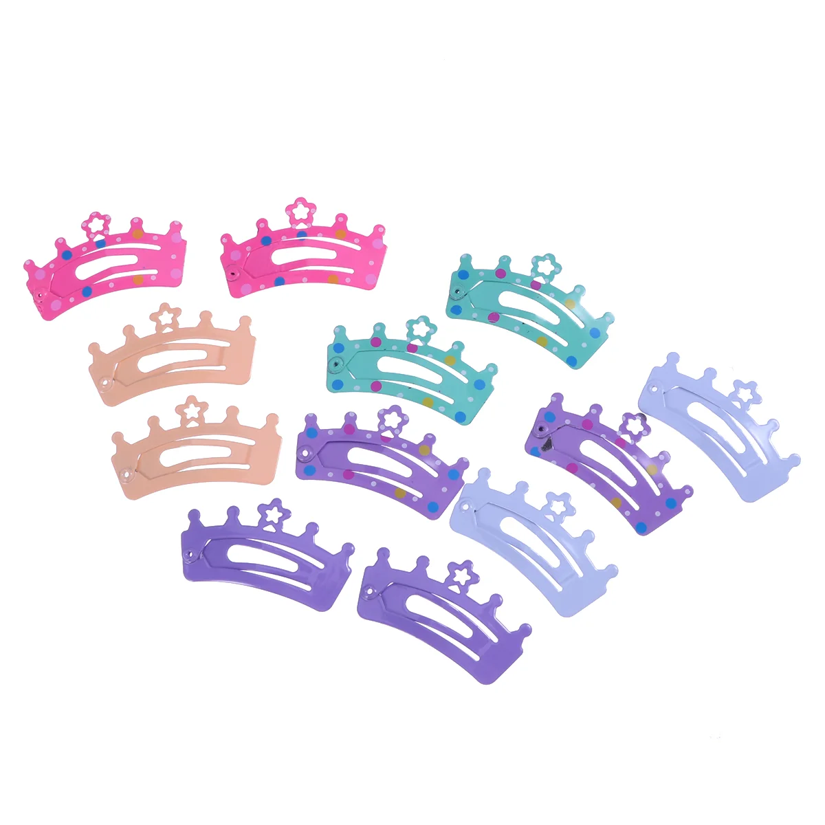 12 Pcs Practical Hair Clips Baby Barrettes Paint Hairpins for Girls Kids Accessories Popular