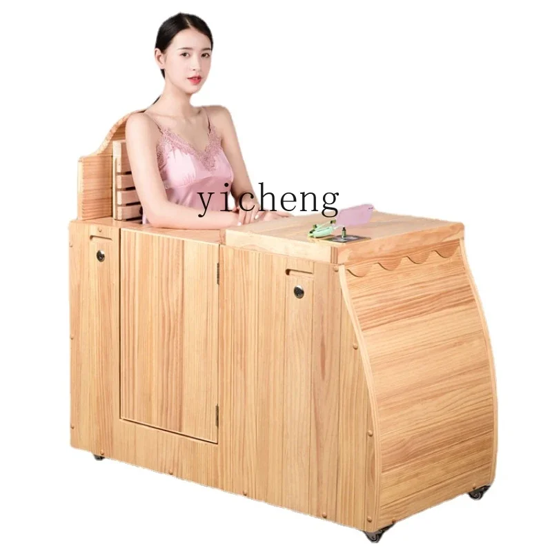 ZC Household Light Wave Far Infrared Energy Cabin Sweat Half-Body Sauna Sweat Steaming Bath Tank Health Care Physiotherapy Bath