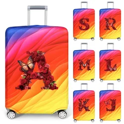 Elastic Fabric Luggage Cover Suitcase Cover Printing Red Rose Series Dust-Proof for 18-32inch Baggage Case Protective