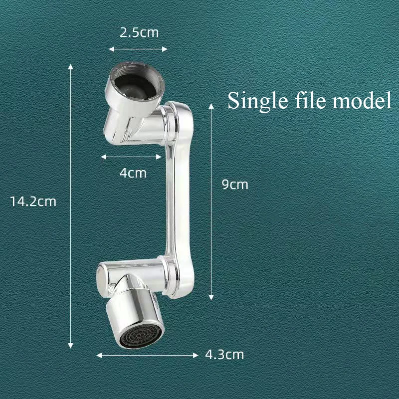 Universal 1080°Rotatable Adjustable Faucet Mechanical Extension Arm Single/Dual Water Flow Bathroom Basin Kitchen Tap Accessorie view 5