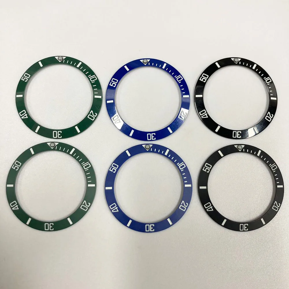 40*31.8mm Sloping Super Luminous Ceramic Bezel Insert Divers Replacement of watch accessories parts