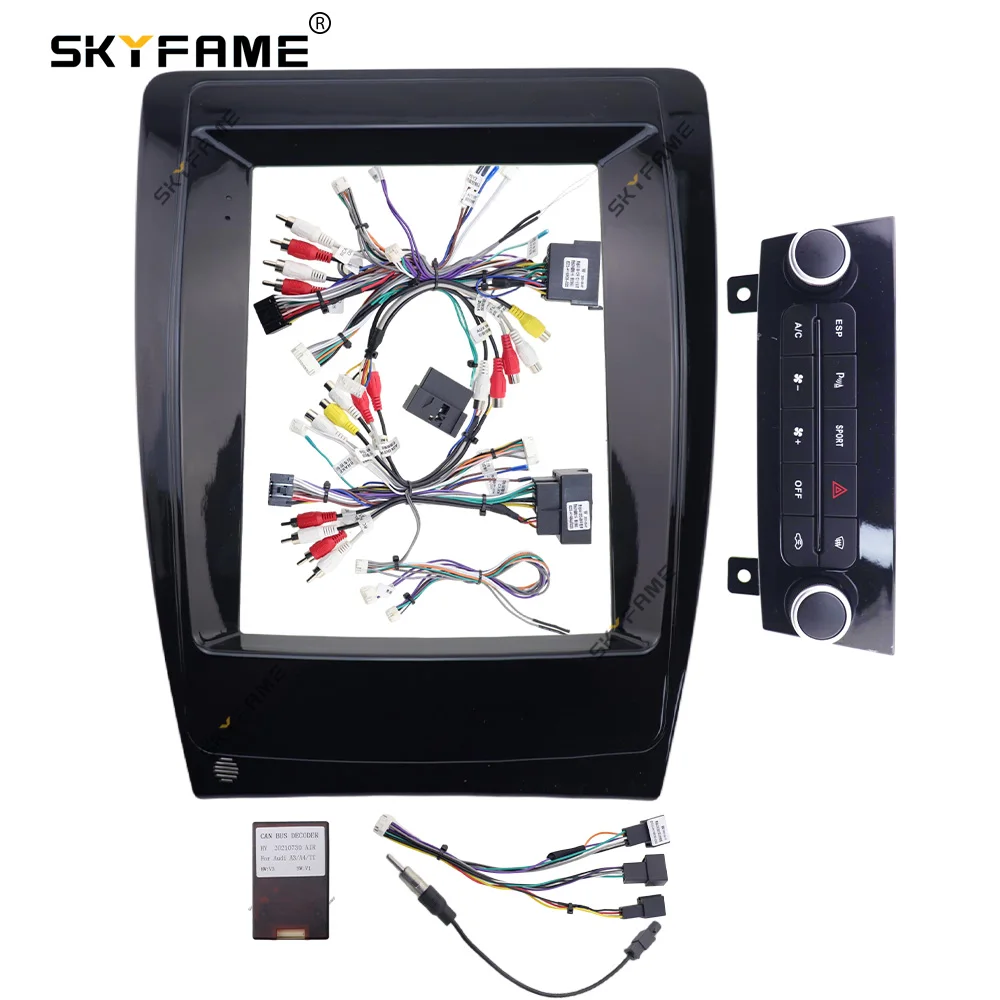 

SKYFAME 9,7-дюймовый автомобильный рамочный адаптер, декодер Canbus Box Tesla Android, комплект панели для крепления приборной панели для Audi A3