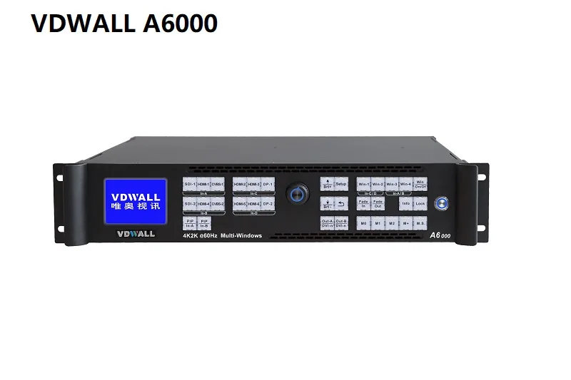 VDWALL A6000 4K Led Video processor converter switcher for led display Output DVIX8 Full option