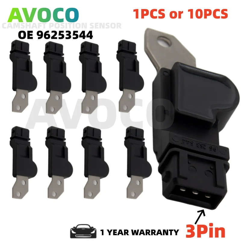

10X Camshaft/CAM POSITION SENSOR OEM# 96253544 For CHEVROLET AVEO Excelle 1.6 CRUZE LACETTI REZZO Tacuma WAVE Daewoo 1.4 1.6 1.8