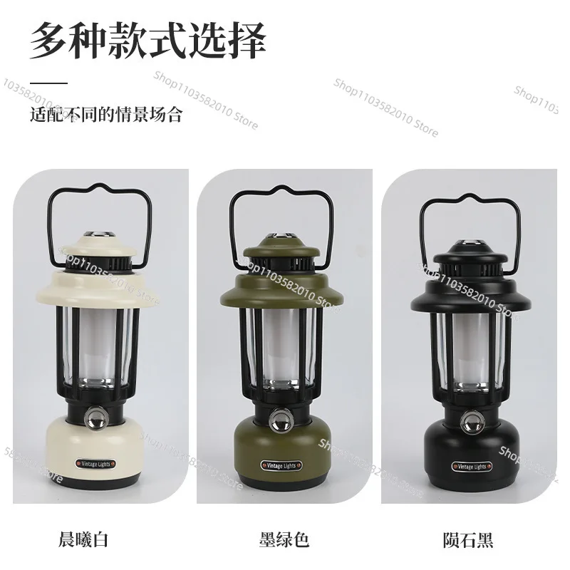 

Быстрая зарядка, водонепроницаемый контроль комаров, аварийная атмосфера лагеря, длительный срок службы батареи, портативный ретро уличный светильник для кемпинга