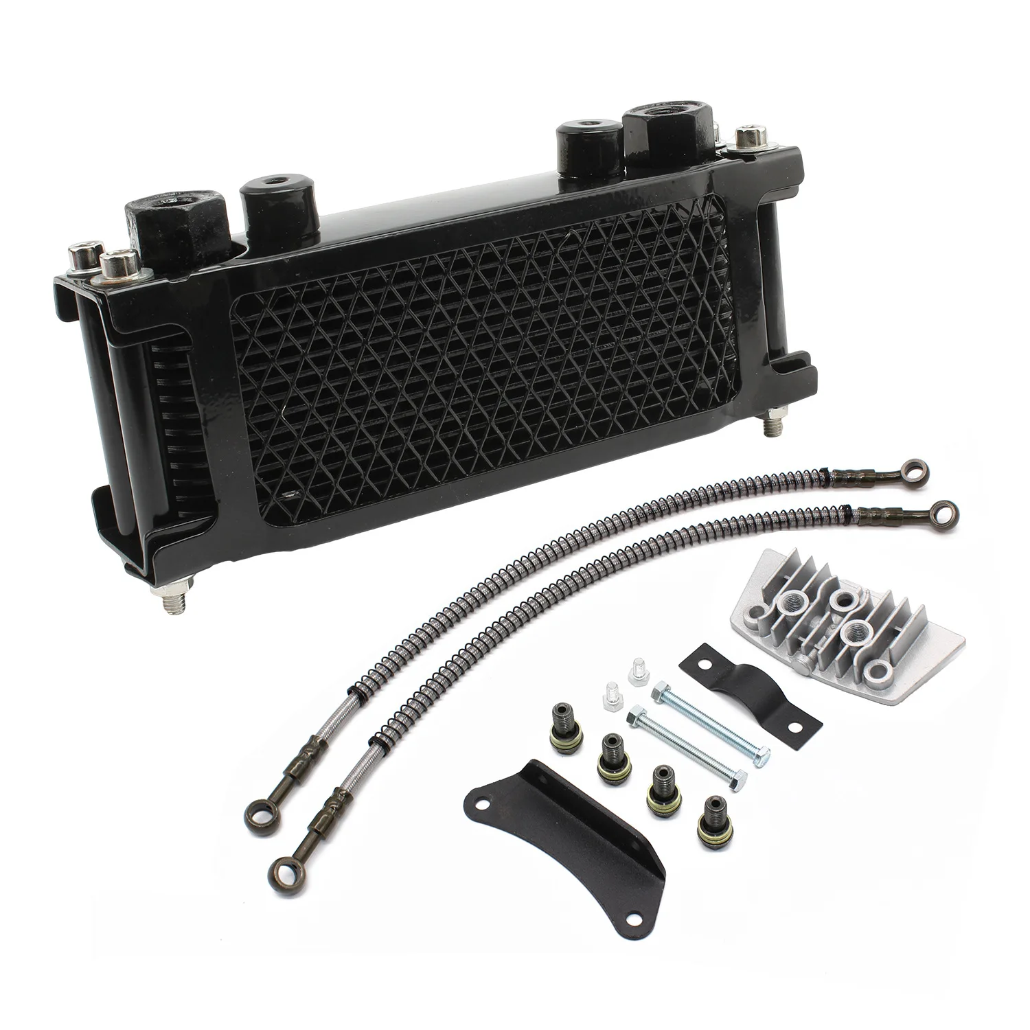 

4-Layer Thickened Motorcycle Oil Cooler - Modified Radiator for 50cc 110cc Monkey Bike & Underbone