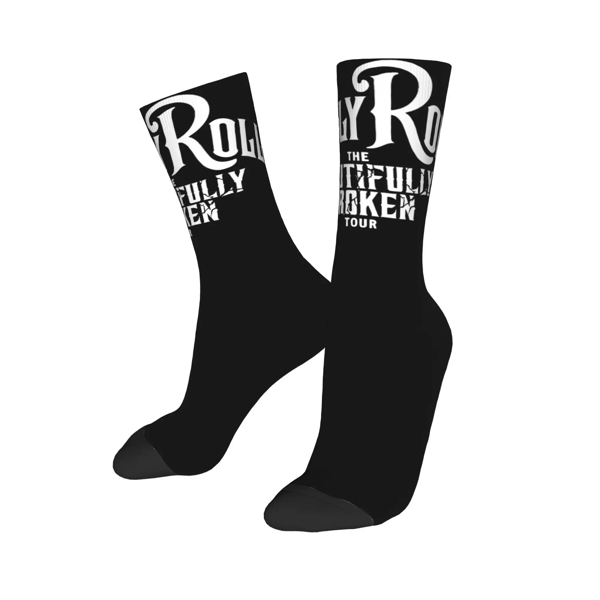 Unisex The Beautifully Broken Tour Jelly Roll Singer Socks Non-slip Stylish  Socks Best Gift