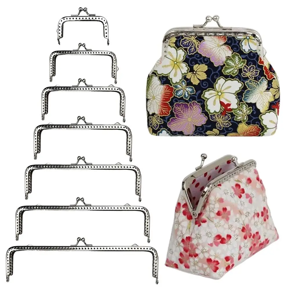 Mini Metal Purse Frame Kiss Clasp Bag Hardware Vintage Bag Kiss Clasp Lock Purse Frame DIY Craft