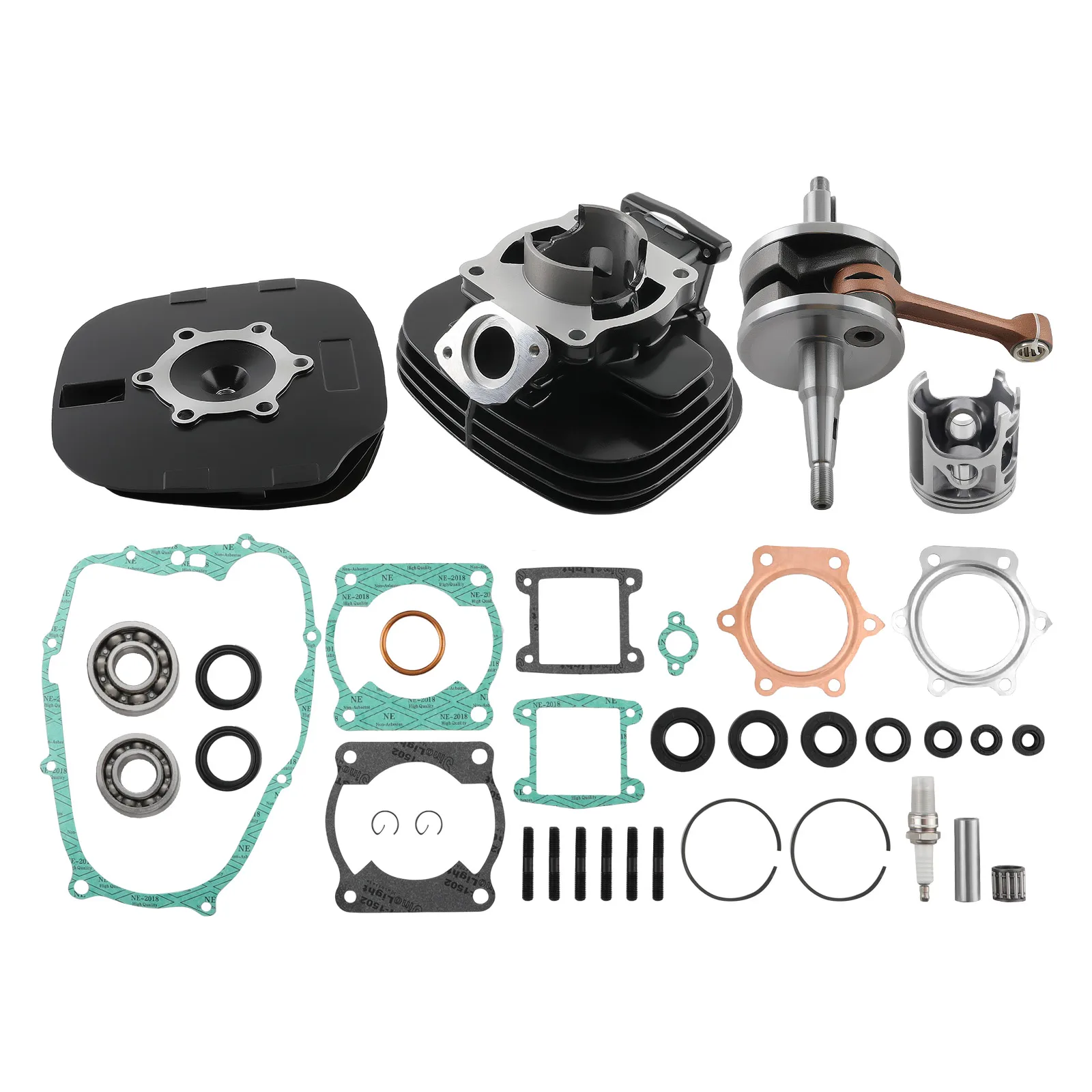 Piston Cylinder Head Kit For Yamaha Blaster 200 Piston Cylinder Crank Motor Rebuild Gasket Kit 1988-2006