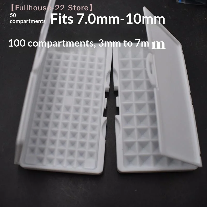 

【MAX-22】50/100Grid Rhinestones Jewelry Storage Box 3-10mm Gemstone Display Organizer Case For Store Gems Bare Stone Packaging