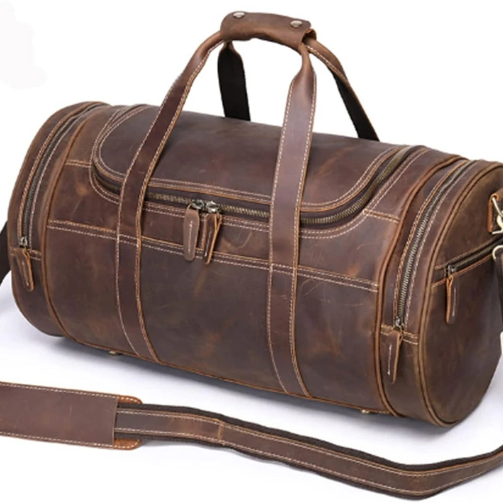 

Кожаная дорожная сумка Weekender, спортивные сумки для мужчин и женщин, выходные для семейных каникул