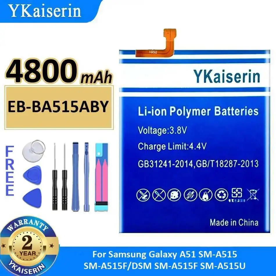 

Mobile Phone Battery EB-BA515ABY 4800Mah For Samsung Galaxy A51 SM-A515 SM-A515F Dsm SM-A515U