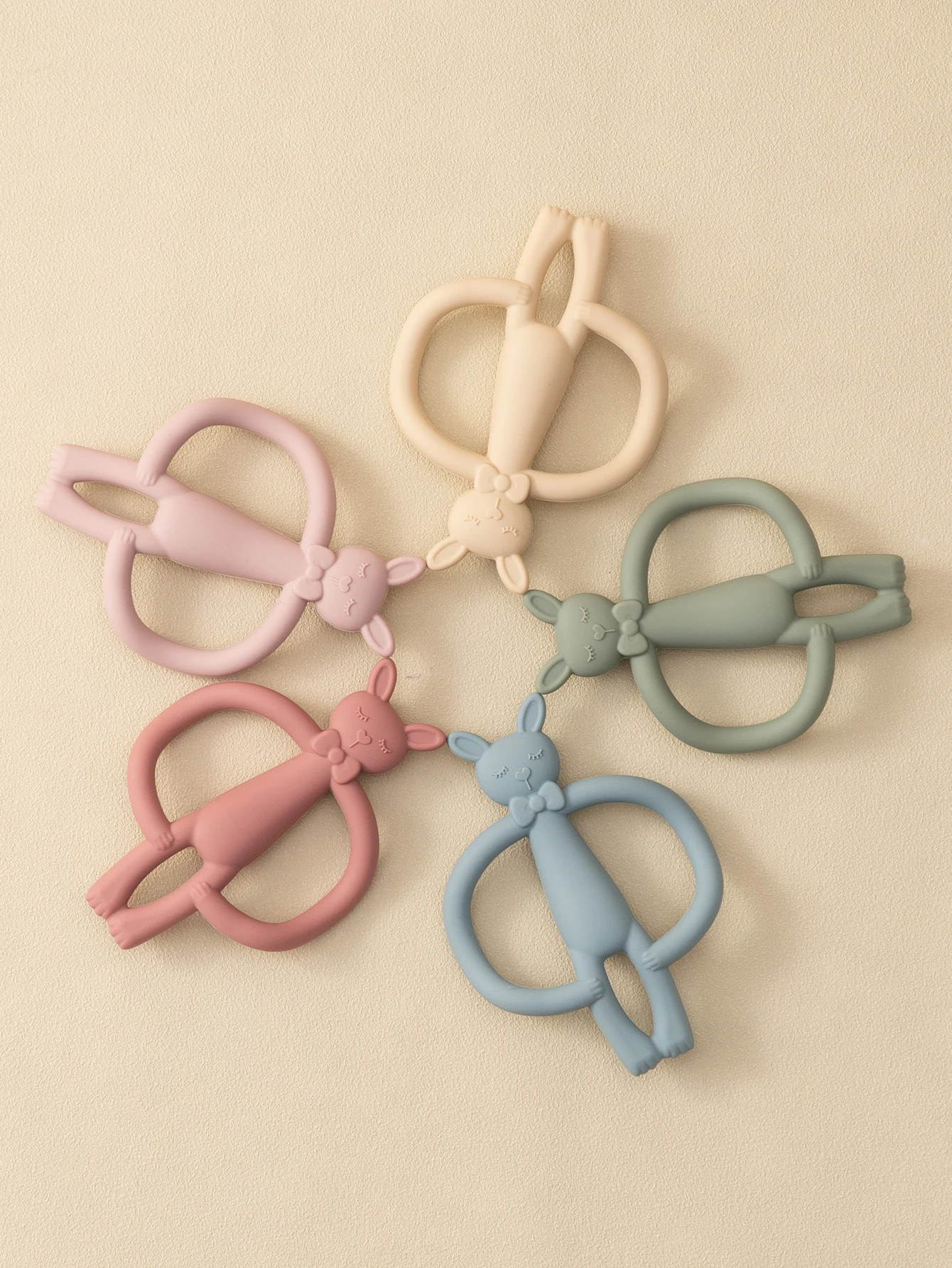 Silicone Rabbit Teether for Babies 2