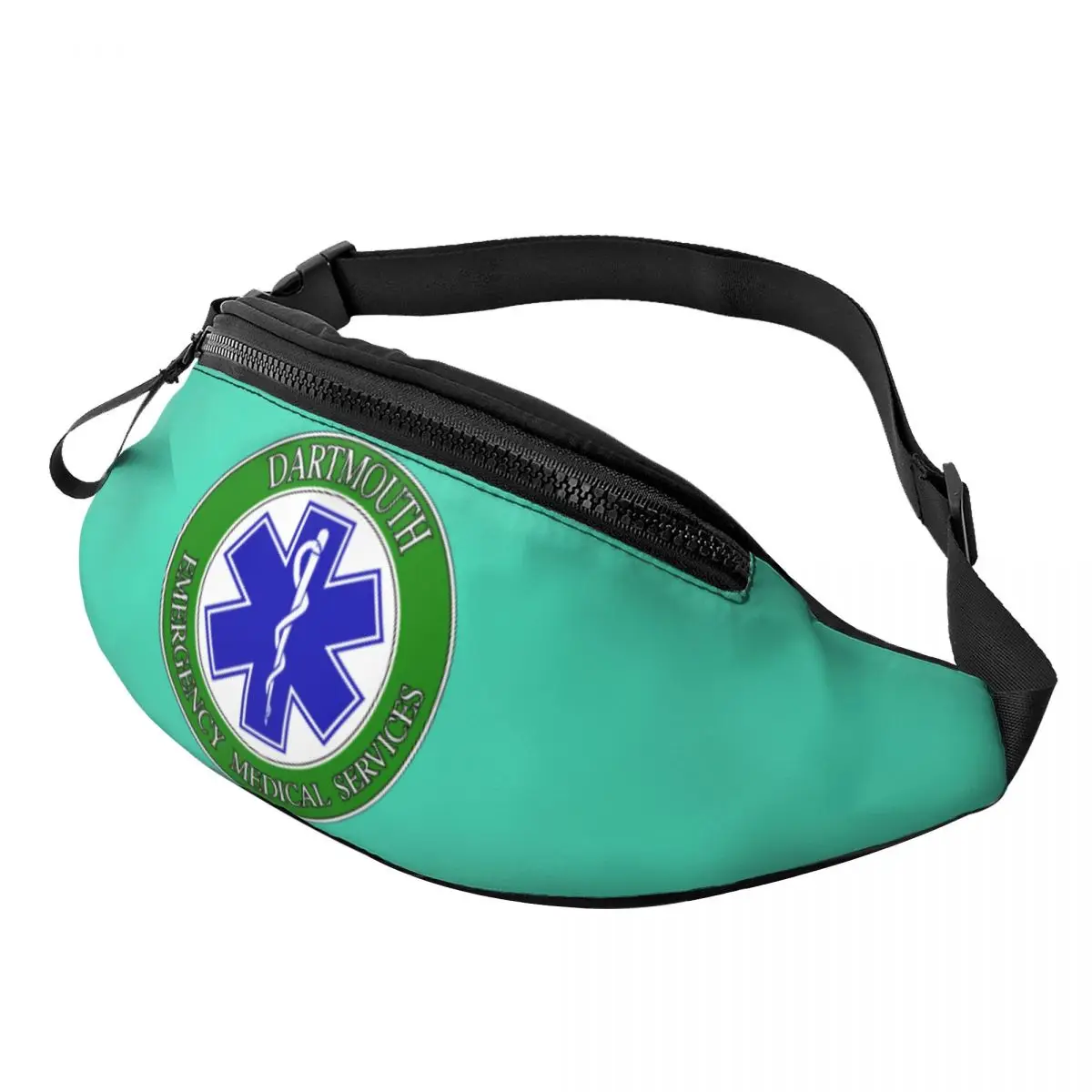 Riñonera médica personalizada Emt Star Of Life, bolso de cintura cruzado para viaje, senderismo, teléfono, dinero