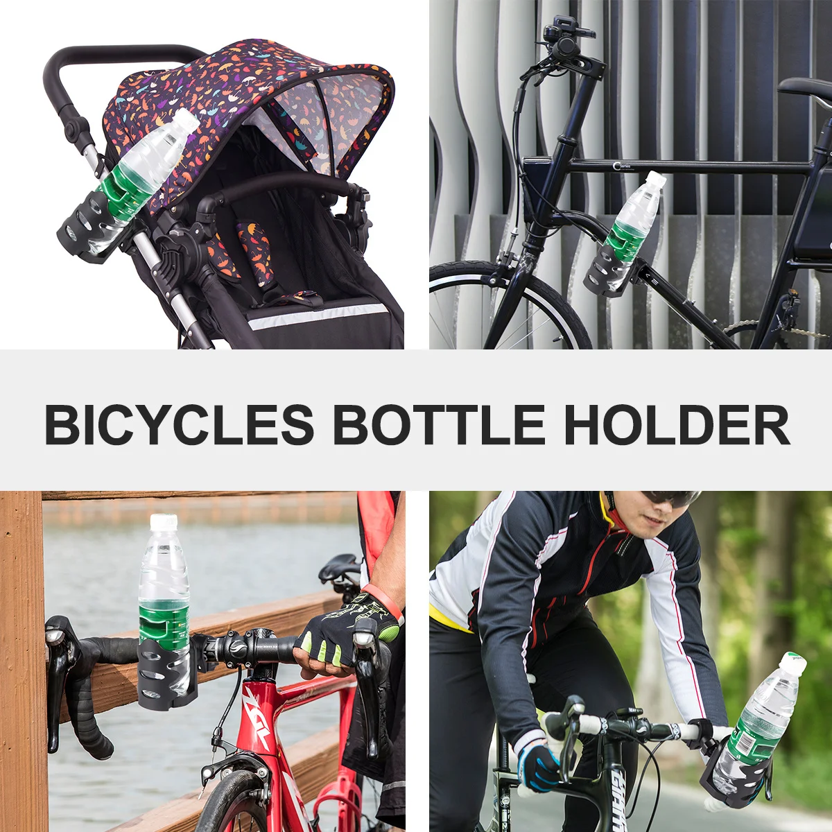 

Water Bottle Holder For Bicycles Thicken Abs Durable Adjustable Bike Cup Cage Bracket Compatible With Mountain Bike Wheelchair
