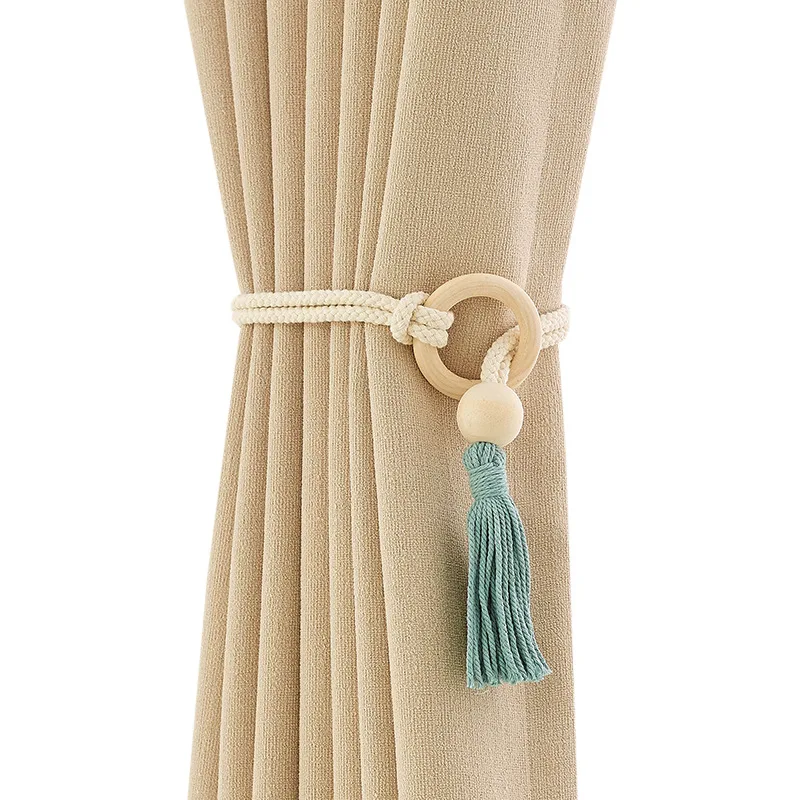 

Подхваты для штор с кольцами и кисточками - минималистичные декоративные ремни в скандинавском стиле для крепления штор - декоративные застежки для организации