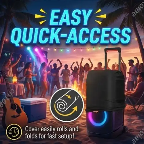 

Защитный чехол-накладка для колонки JBL PartyBox 310 320 с отверстием для ручки и колесиков, для хранения и переноски на улице