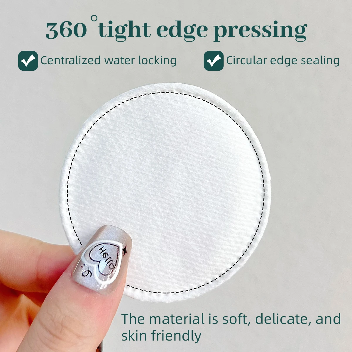 80/160 個のプロフェッショナルラウンドコットンパッド、スキンケアと衛生、多目的湿布とメイク落としに使用されます。