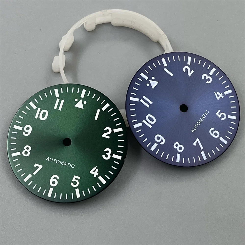 

29mm Watch Dial White Black Blue Dial Green Luminous Fit NH35 NH36 ETA2824 Mingzhu DG2813 Miyota8215 PT5000 Movement