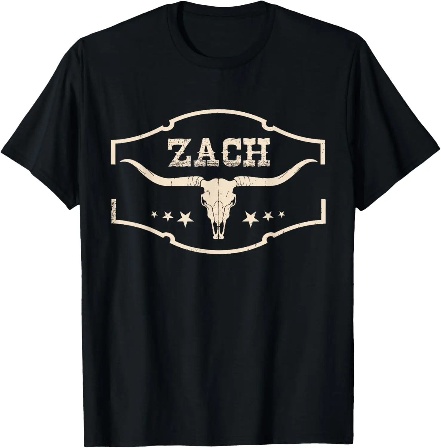 Zach DistMurcia Name Pride-T-shirt crâne et léopard, Zach Bull, années 80