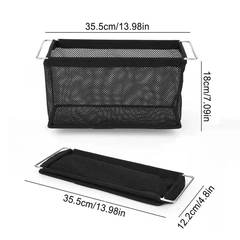 Cestas plegables de tela, cestas organizadoras de malla, ligeras, para almacenamiento de aperitivos