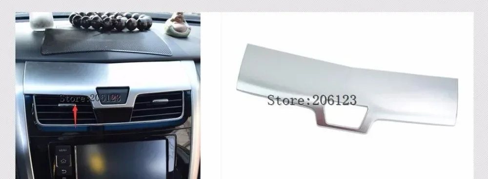 2013- 2018 For Nissan Teana Altima   Covers ABS Matte Car Dashboard Center Enclosed Warning Lights Button Door Lock Switch Trim