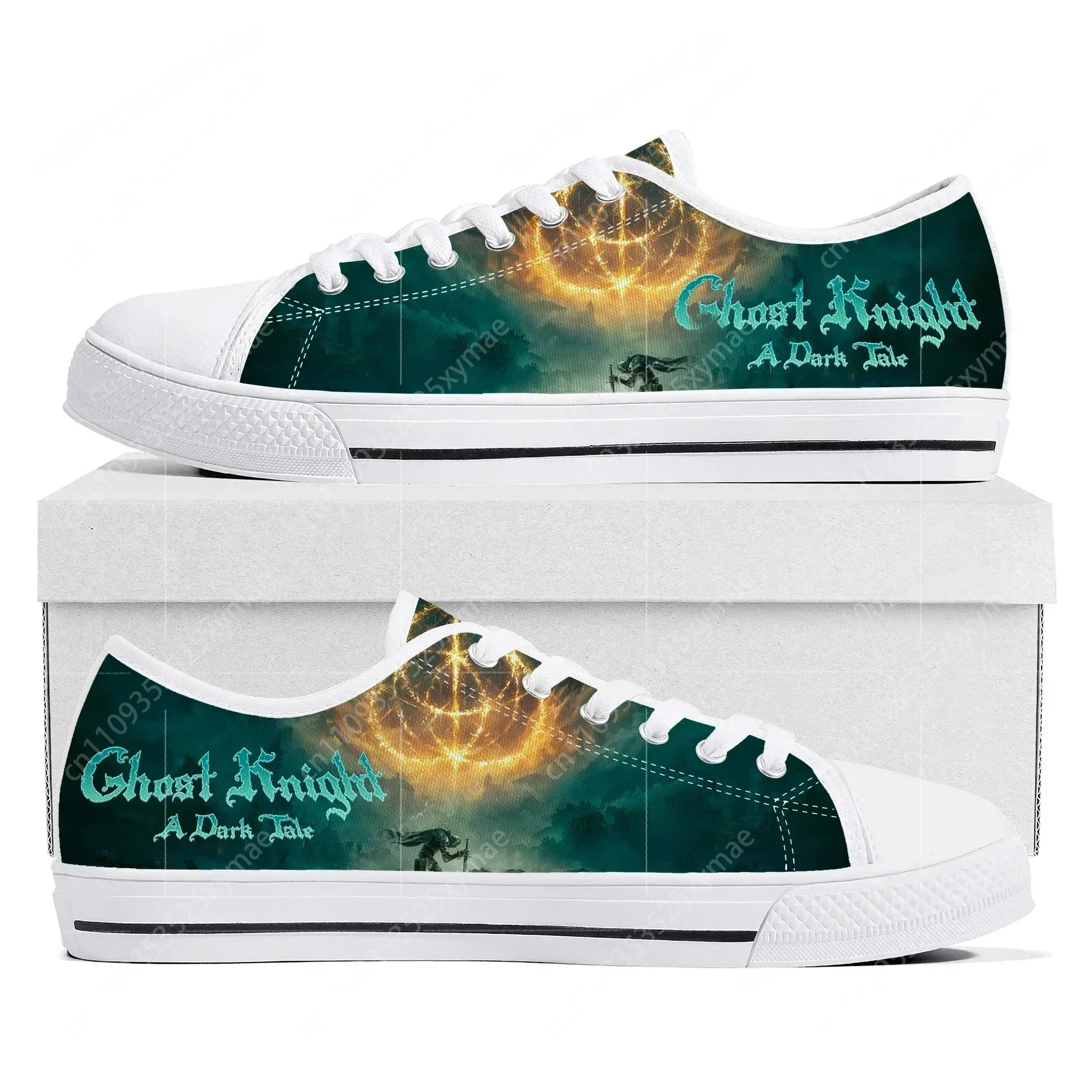 

Популярные кроссовки унисекс с низким верхом в стиле аниме и мультфильмов, с принтом Ghost Knight, для женщин, мужчин и подростков, парные, на заказ