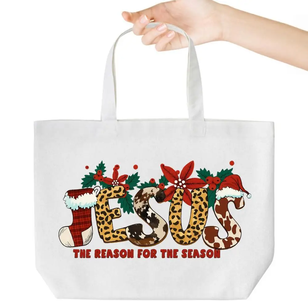 

"Jesus - The Reason" Tote. Рождественский дизайн для продуктов, школы и работы. Верный подарок.