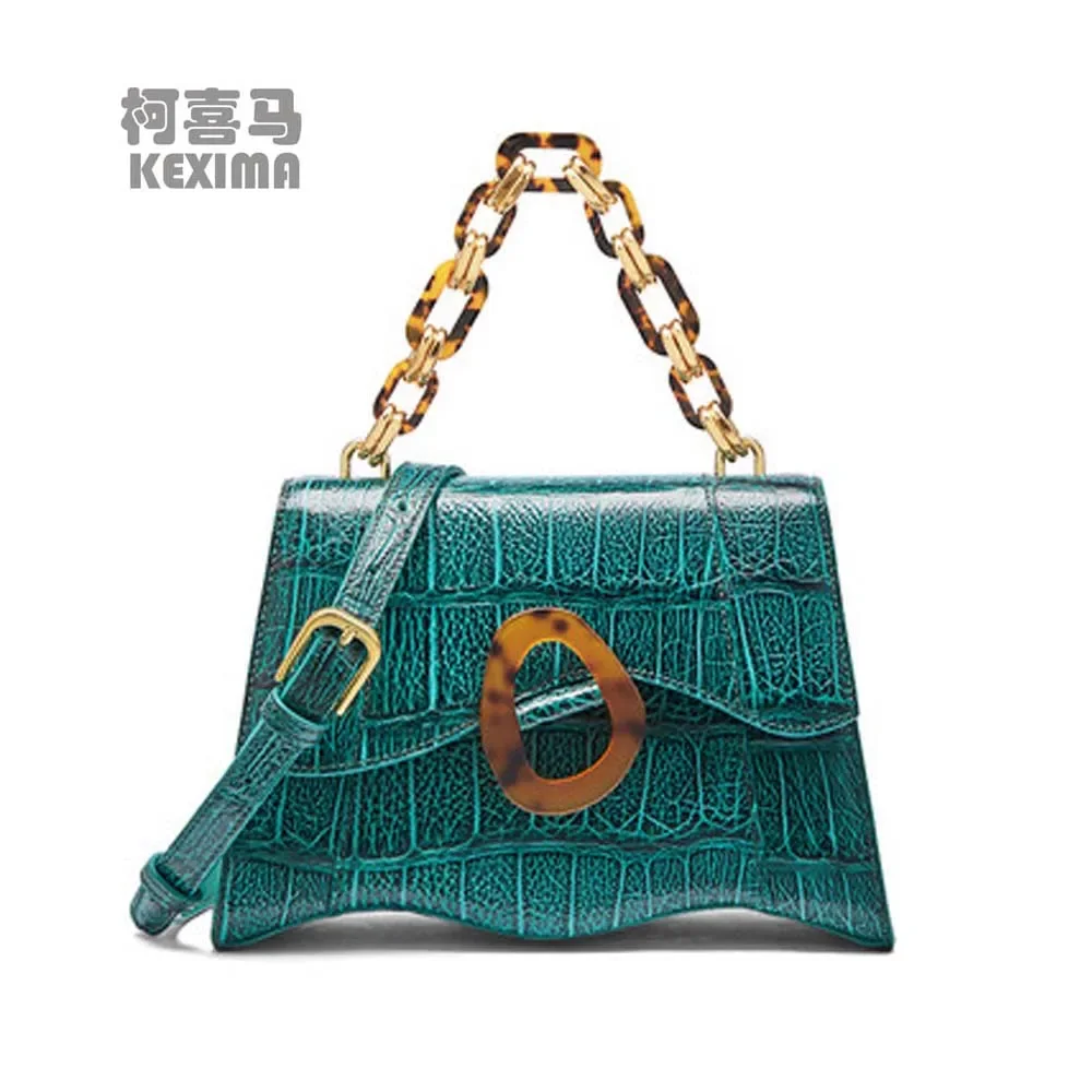 

Женская сумка из крокодиловой кожи, новая женская сумка на одно плечо, модная женская сумка, женская сумка